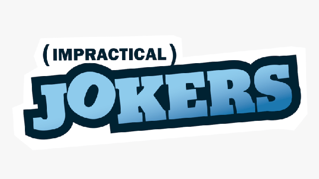 An image of the logo for Impractical Jokers TV show.
